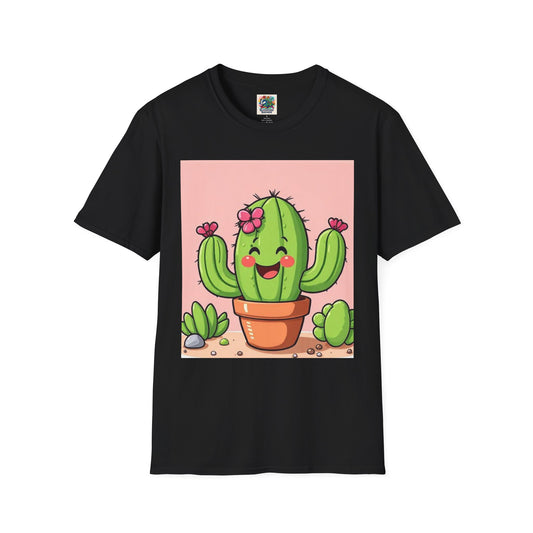 Cactus T-Shirt - Smiling Cactus Design