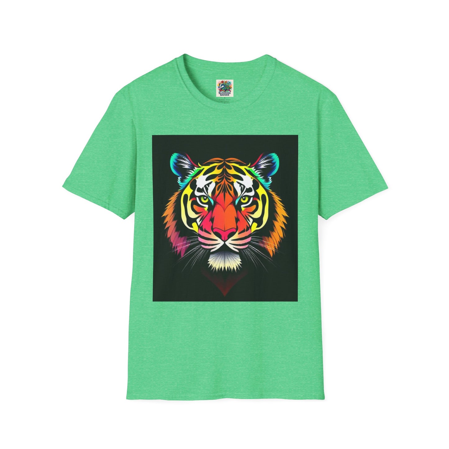 Rainbow Tiger Face T-Shirt