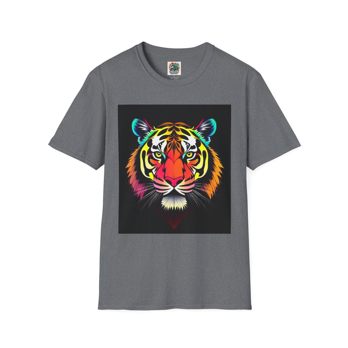 Rainbow Tiger Face T-Shirt