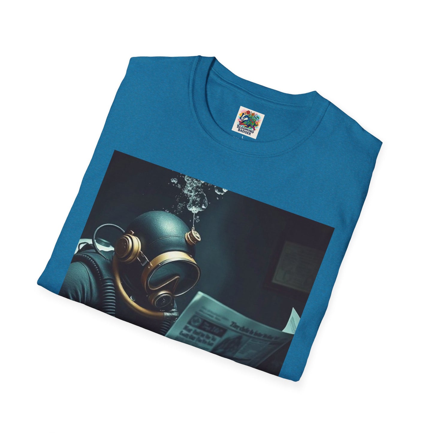 Diver Softstyle T-Shirt - Deep Sea Newspaper Reader