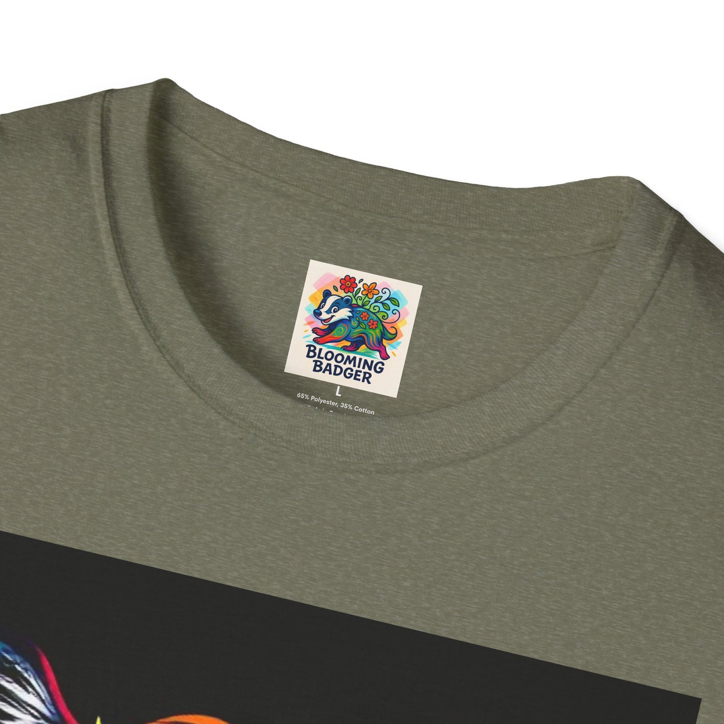 Rainbow Tiger Face T-Shirt