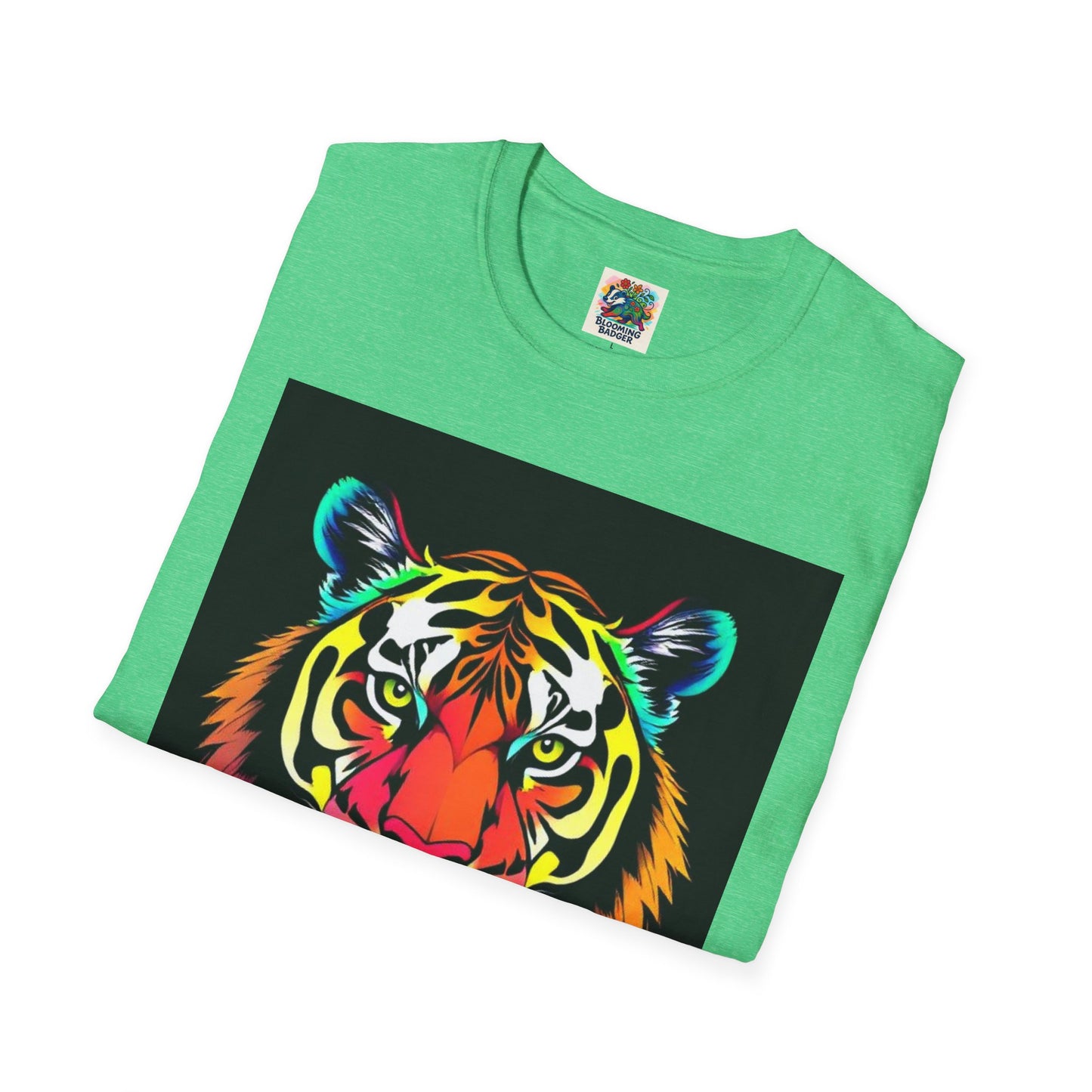 Rainbow Tiger Face T-Shirt