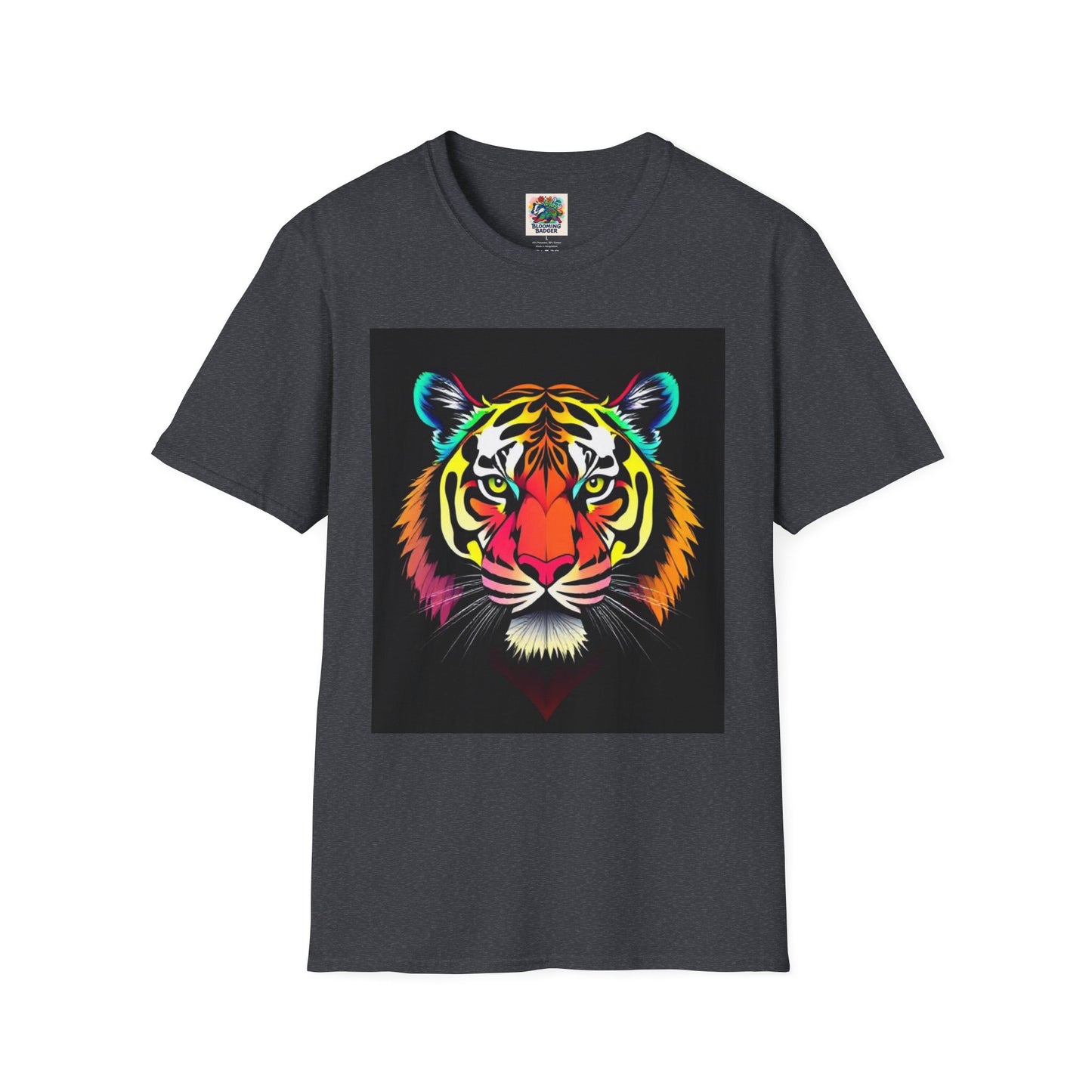 Rainbow Tiger Face T-Shirt