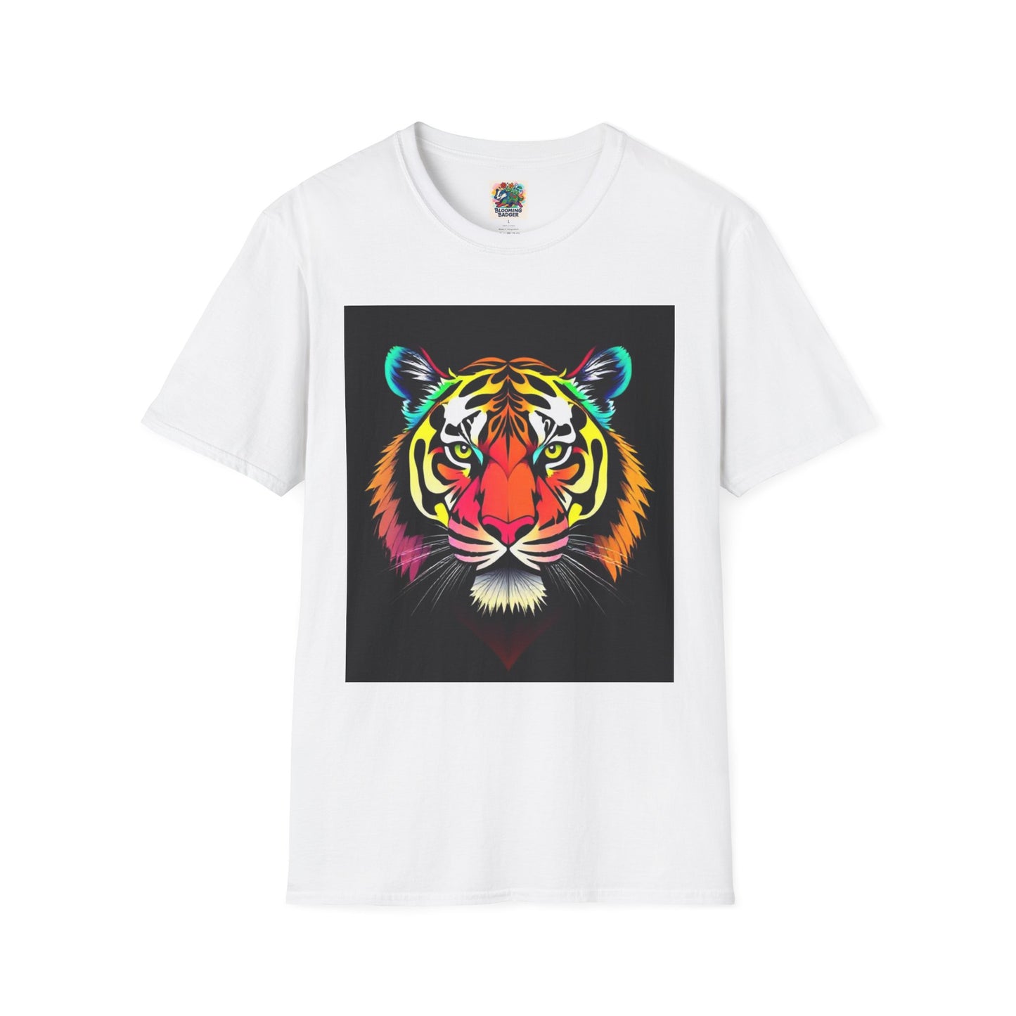 Rainbow Tiger Face T-Shirt